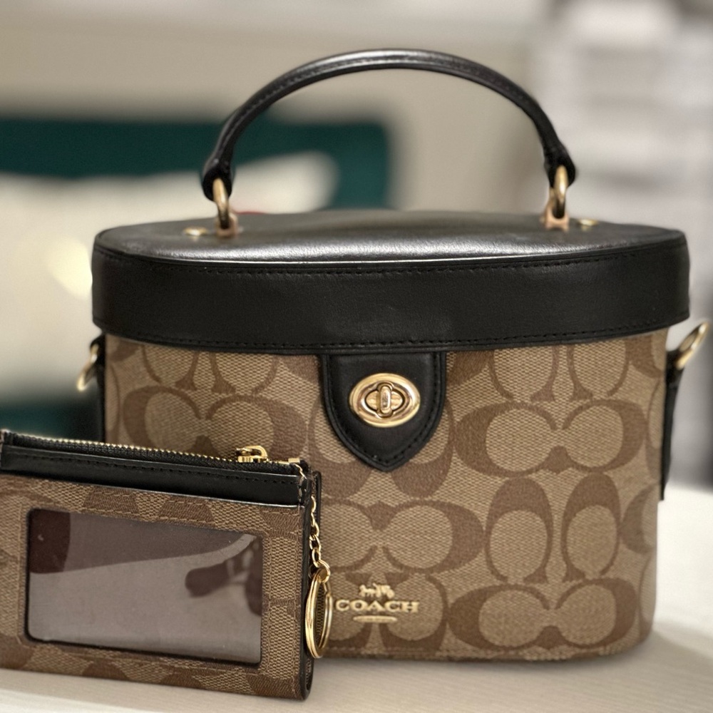 Coach Brown and Black Women's Bag Set